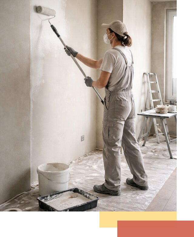 Покраска перегородок из гипсокартона в Скопине качественно и недорого