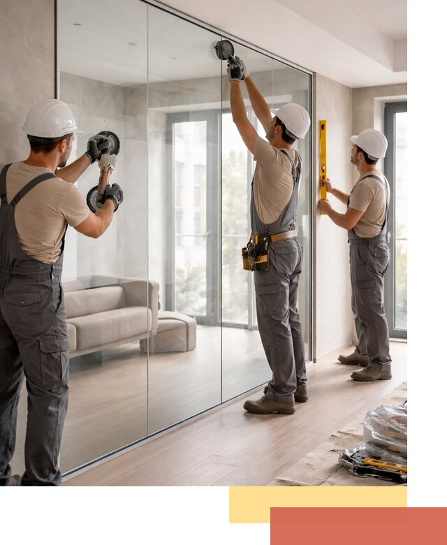 Перегородки из закаленного стекла в Скопине для офисов и квартир