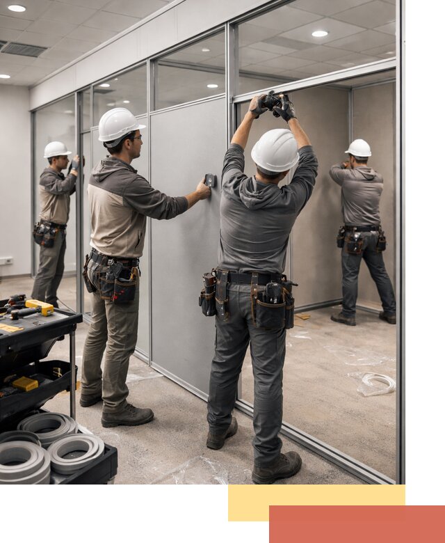 Мобильные офисные перегородки под ключ в Скопине