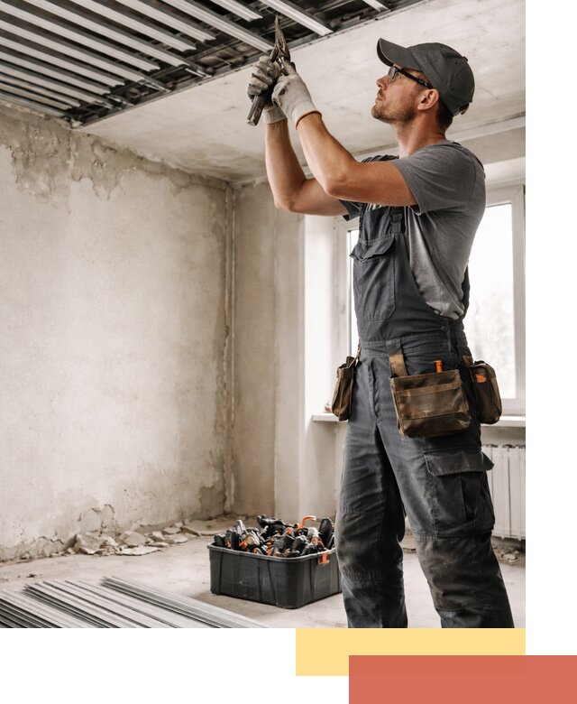 Демонтаж реечного потолка в Скопине быстро и аккуратно