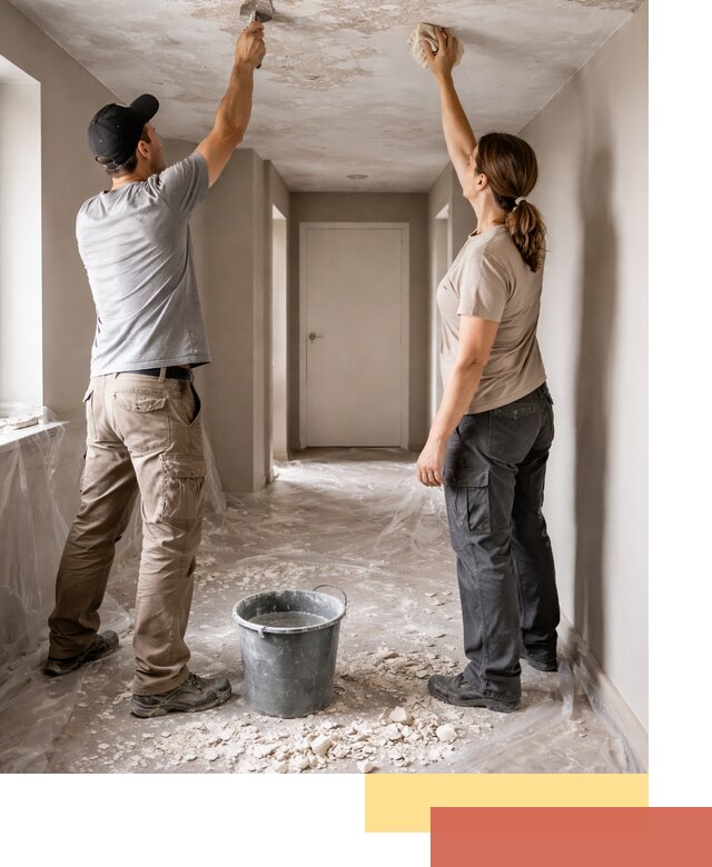 Удаление побелки с потолка в Скопине — быстро и аккуратно