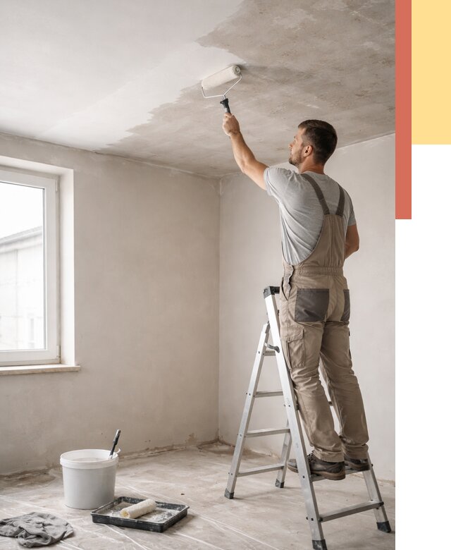 Грунтовка потолка в Скопине от 2605 руб. — быстро и недорого | ОТДЕЛОЧНИК-Скп