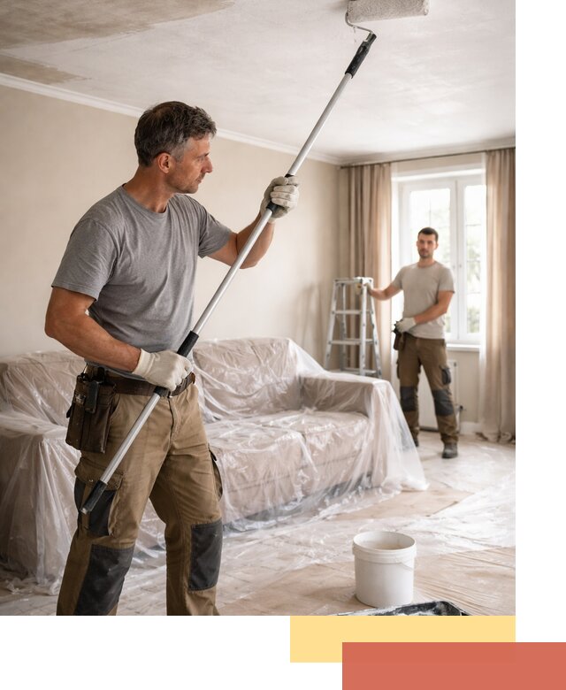 Грунтовка потолка в Скопине — подготовка под покраску и отделку