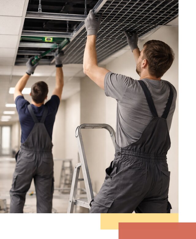 Монтаж потолка Грильято в Скопине: установка под ключ качественно