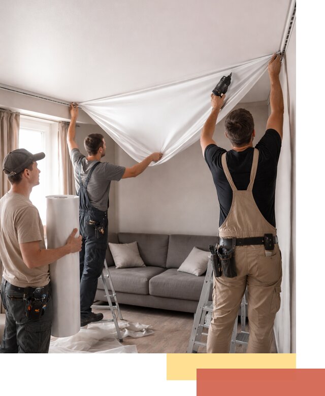 Монтаж сатинового натяжного потолка в Скопине качественно и быстро