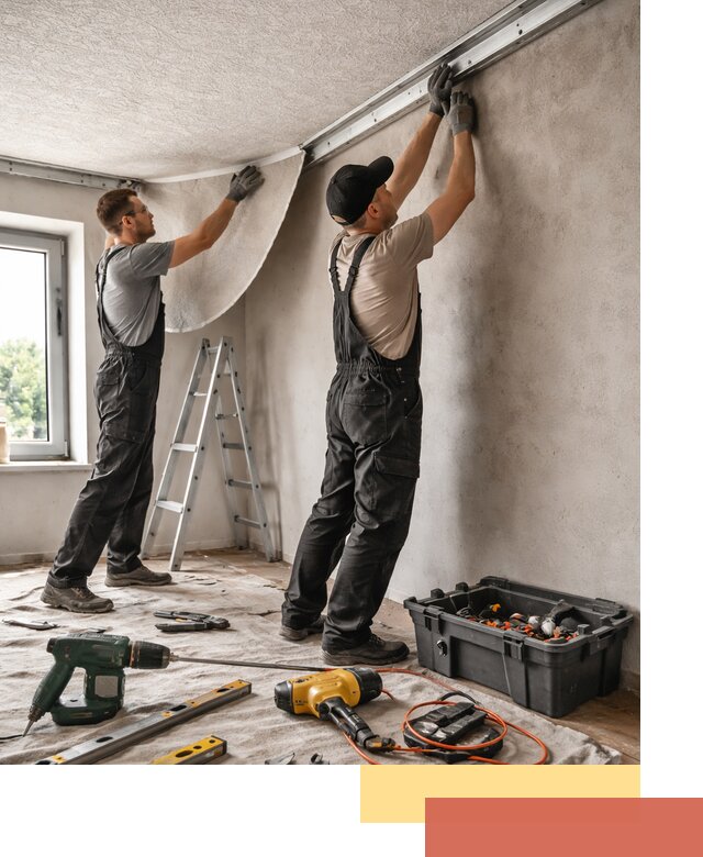 Монтаж фактурного натяжного потолка в Скопине качественно и быстро