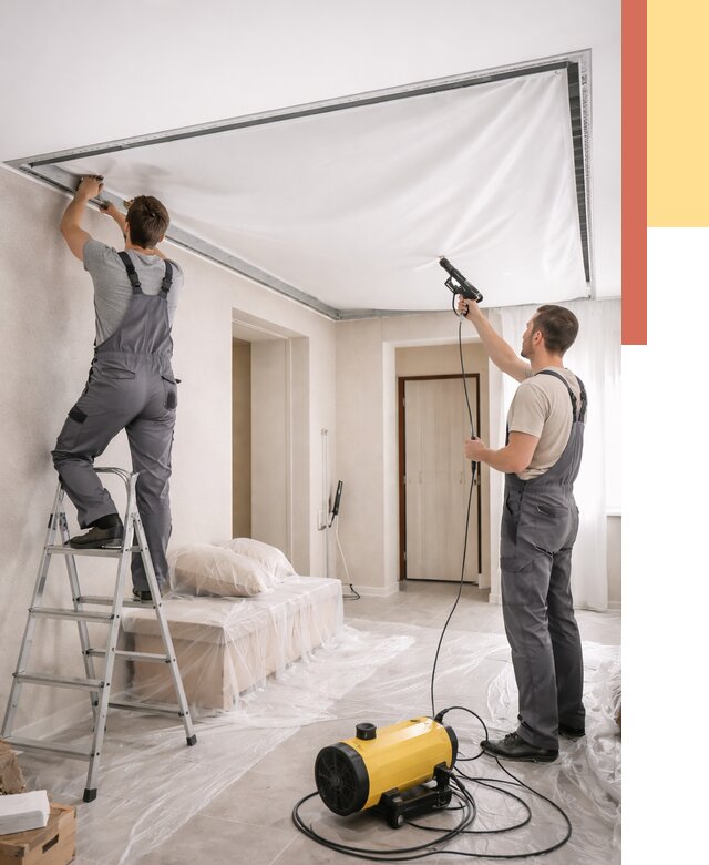 Монтаж натяжного потолка в прихожей в Скопине от 2762 руб. под ключ | ОТДЕЛОЧНИК-Скп