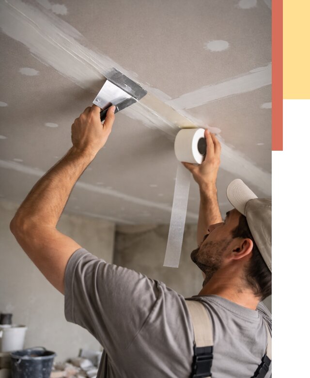 Обработка швов потолка ГКЛ в Скопине от 7816 руб. под ключ | ОТДЕЛОЧНИК-Скп