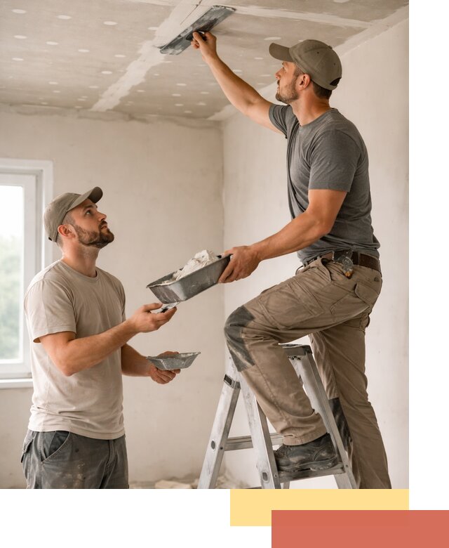 Шпаклевка потолка из гипсокартона в Скопине качественно и быстро