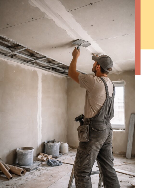 Ремонт потолка из гипсокартона в Скопине от 677 руб./м² — быстро и недорого | ОТДЕЛОЧНИК-Скп