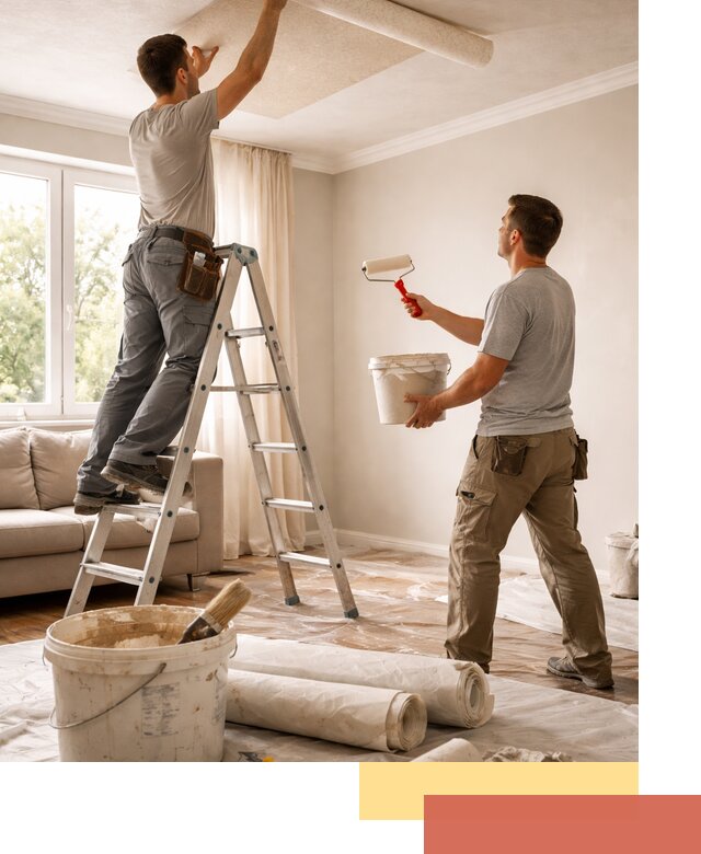 Поклейка обоев на потолок в Скопине — качественно и быстро