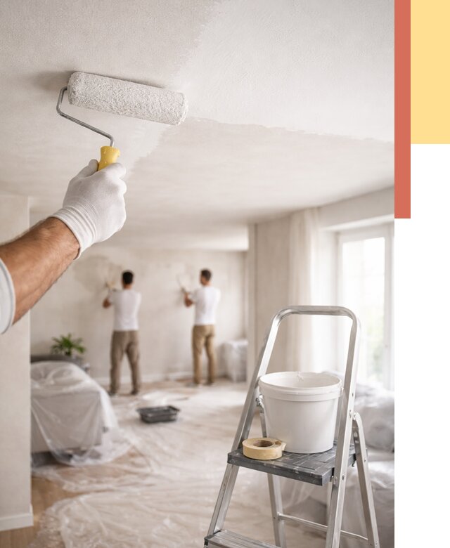 Покраска потолка акриловой краской в Скопине от 2605 руб. | ОТДЕЛОЧНИК-Скп