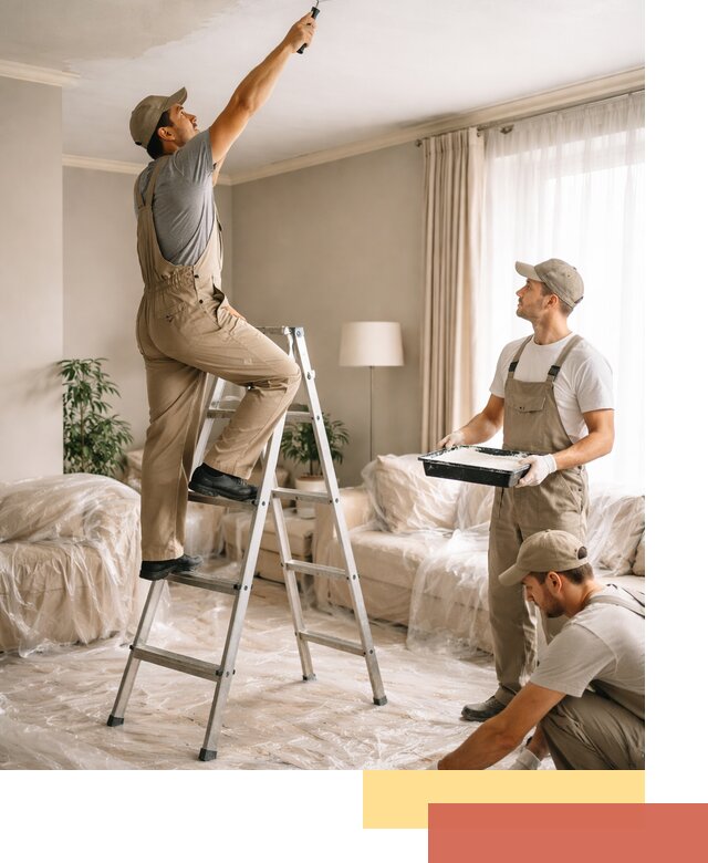 Покраска потолков акриловой краской в Скопине качественно и быстро