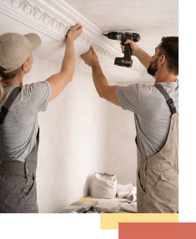 Профессиональный монтаж лепнины на потолок в Скопине