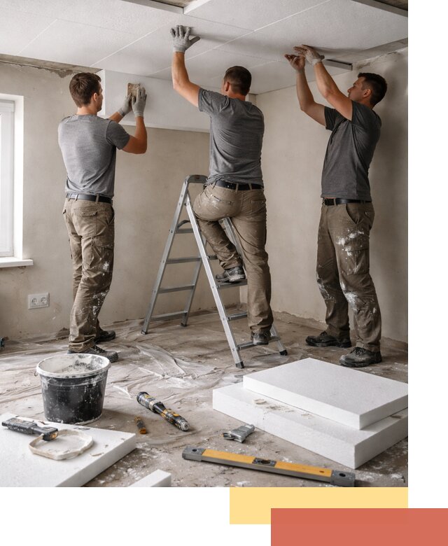 Утепление потолка пенопластом в Скопине быстро и качественно